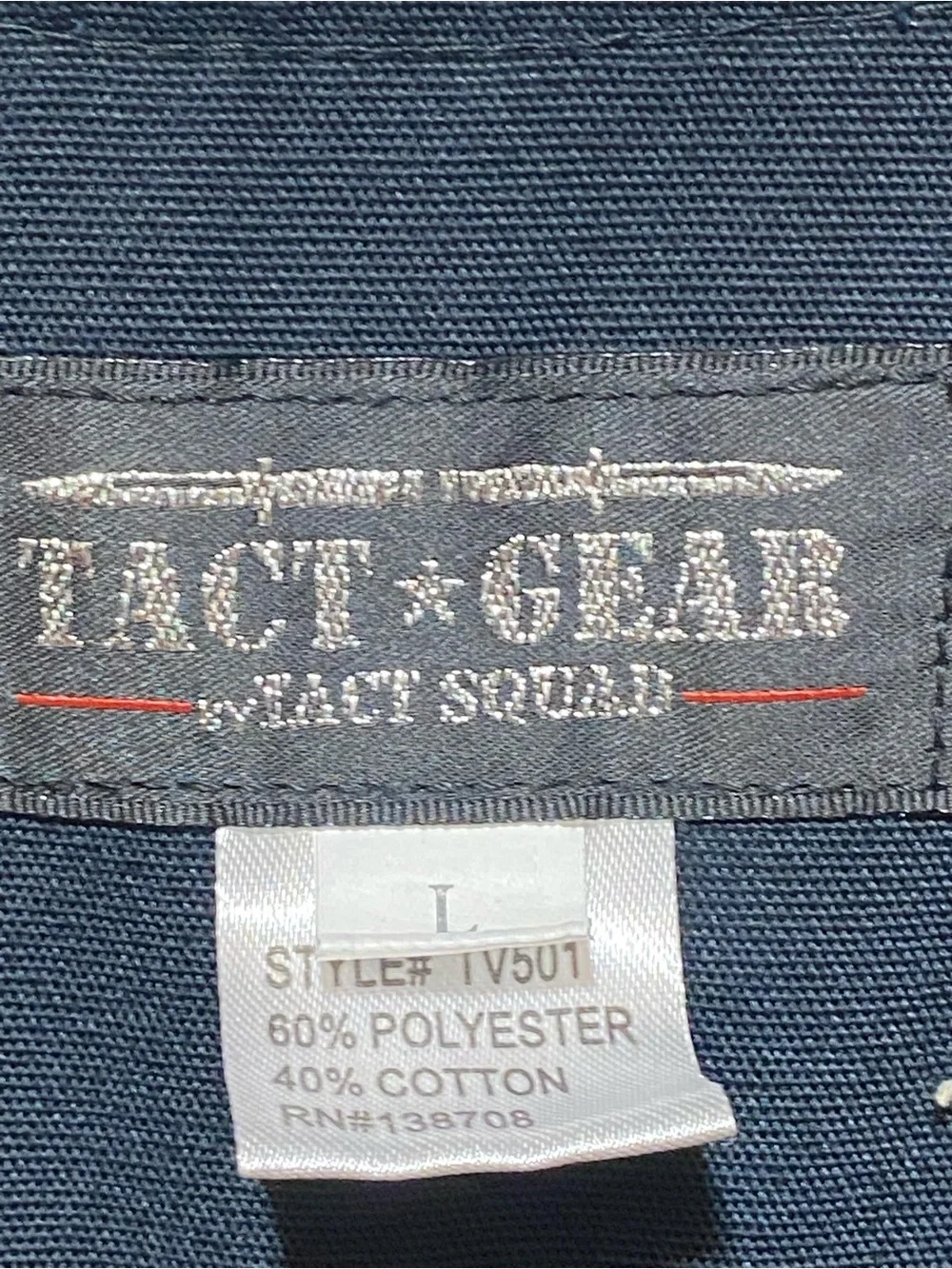 Tact Squad Tactical Vest Men's Large Black Utility Pockets Full Zip Tact Gear